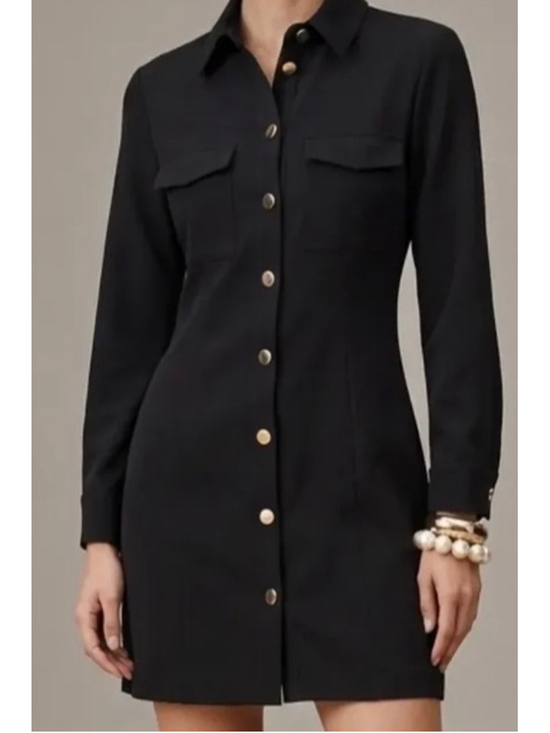 Zara Dresses & Skirts - Women's Zara Black Button-Down Mini Dress Size S
